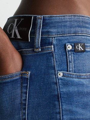 Calvin Klein Erkek Denim Slim Fit Yüksek Bel Günlük Kullanım Mavi Jeans J30J323691-1BJ