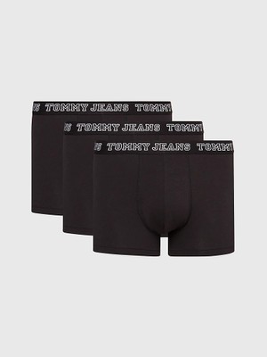 Tommy Hilfiger Erkek Dokuma Kumaş  Normal Bel  Düz Model Yeşil Boxer UM0UM02850-0V3