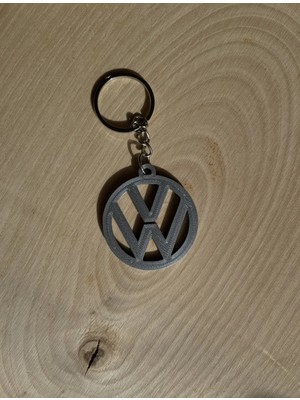 The Plasti Volkswagen Gümüş Gri Vw Araç Anahtarlık