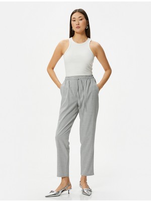Koton Beli Lastikli Jogger Pantolon Cep Detaylı