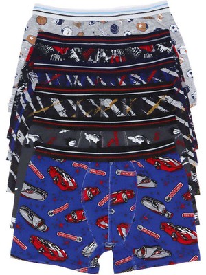 Dondeza Erkek Çocuk Desenli Boxer 505 - 6 Adet 