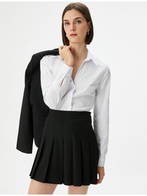 Koton Slim Fit Gömlek Uzun Kollu Düğmeli