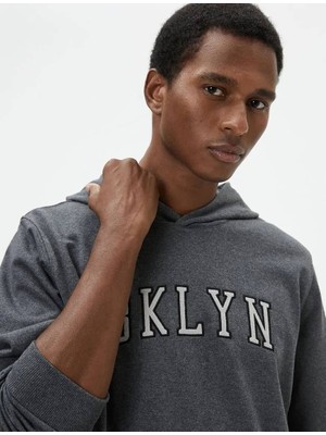 Koton 4WAM70129MK Koton Erkek Sweat Antrasit