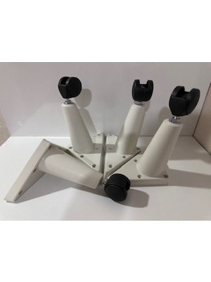 Şahmeli Tekerlekli Sehpa Masa Ayağı,akıllı Sehpa Ayağı, Sihirli Sehpa Ayağı Beyaz 4 Adet 360 Derece 20 cm