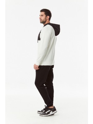 FullaModa Baskılı Cepli Sweatshirt