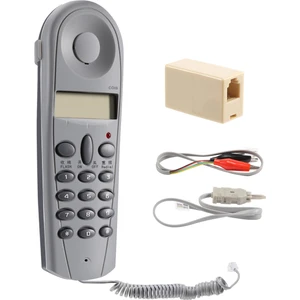 Telefon Telefon Butt Test Test Cihazı Yan Hakem Aracı Ağ Kablosu Seti Cihazı C019 Telefon Hattı Arızasını Kontrol Edin Gri Beyaz (Yurt Dışından)