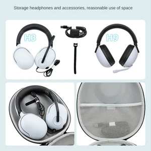 Kulaklık Tutucu Şok Emme Anti-Düşme Sert Eva Btravel Taşıma Çantası Inzone H3 H7 H9 Luetooth Kulaklık (Yurt Dışından)
