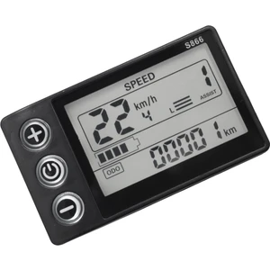 24V 36V 48V 60V S866 Denetleyici Paneli Pano Su Geçirmez 6pın Elektrikli Bisiklet LCD Ekran Elektrikli E-Bisiklet Scooter (Yurt Dışından)