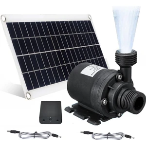 50 W Güneş Su Pompası 800L/H DC12V Düşük Gürültü Güneş Su Çeşme Pompası Bahçe Aile Su Çeşme Sulama Pompası (Yurt Dışından)
