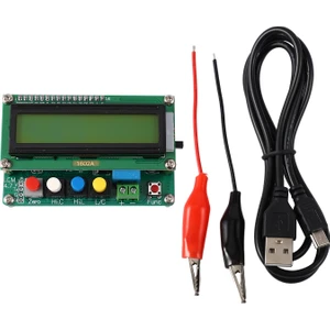 LC100-A Dijital LCD Yüksek Hassasiyetli Endüktans Kapasite L/c Metre Kapasitör Test Cihazı Frekansı 1PF-100MF 1UH-100H LC100-A + Test Klipsi (Yurt Dışından)