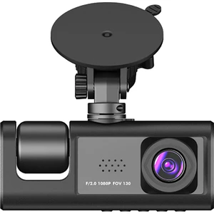 3 Kanal Araba Dvr Kamera, 1080P Çizgi Kamera Ir Gece Görüşlü 3 Yollu Araba Kamerası, Döngü Kayıt, Park Monitörü (Yurt Dışından)