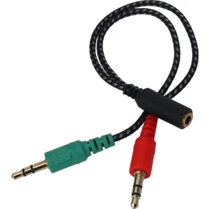 Bilgisayar Için Kulaklık Ayırıcı, Pc Ses ve Mikrofon Için Kulaklık Adaptörü, 3,5 mm Dişi - ,5 mm Erkek (Yurt Dışından)