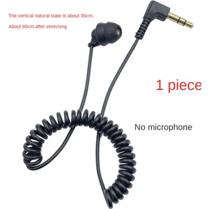 3.5mm Bahar Kulaklık Tek Taraflı Kulaklıklar Kulakiçi Cep Telefonu Mp3 Bilgisayar Için Kablolu Kulaklık (Yurt Dışından)