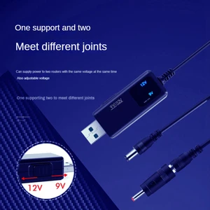 USB Boost Dönüştürücü USB Yükseltme Dönüştürücü Kablosu Dc 5V - 9V 12V 3.5X1.35MM Konnektör Güç Dönüştürücü, 1 Destek 2 (Yurt Dışından)