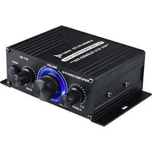 -170 Ses Güç Amplifikatörü Kablosuz Hifi Stereo Ses Güç Amplifikatörü 200W + 200W Rca Girişli Ev Araba Amplifikatörü (Yurt Dışından)