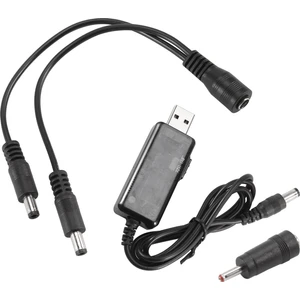 USB Takviye Kablosu 5V Kademe Kadar 9V 12V Dönüştürücü 1A Step-Up Volt Trafo Anahtarlı ve LED Voltmetre Ekranlı Dc Güç Regülatörü (Yurt Dışından)