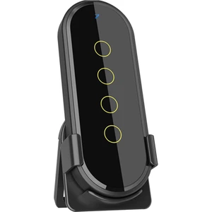 Tuya Wifi Zigbee Kablosuz Sahne Dokunmatik Anahtarı Işık Akıllı Ev Için Floresan Fonksiyonlu Uzaktan Kumanda-Siyah (Yurt Dışından)
