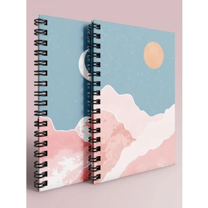Kareli ve Çizgili Defter Takımı - A5 - Çelik Spiral - 2X80 Sayfa