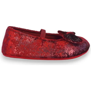 First Step Bordo Parıltılı Kadife Kız Bebek Lastikli Ilk Adım BABET-F-541