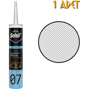 Suya Dayanıklı Kuvvetli Akvaryum Silikonu Şeffaf 300 Ml.