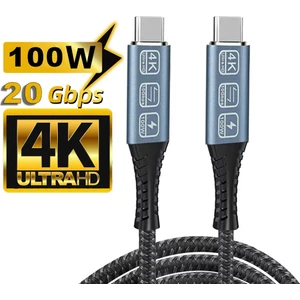 FXN-20W USB C 3 2 Type C Pd 100W  Macbook iPhone 15 4K Ses Video 20GBPS Hızlı Şarj Kablosu-1mt