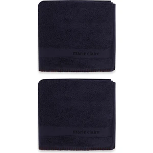 Marie Claire E x port Havlu Melodie 100% Pamuk 30  x  50  cm 2 Li Lacivert