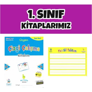 Üçgen Yayıncılık 1. Sınıf Çizgi Çalışma Kitabım – Yaz Sil Tahtam