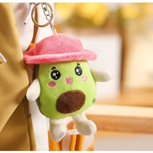 Piraye Gift Avakado Şapkalı Peluş Anahtralık 11 cm