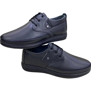 Erkek Bağlı Deri Siyah Termo TABAN-836