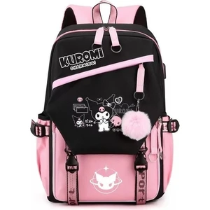 Kuromi Melody Çevre Birimi Büyük Kapasiteli Okul Sırt Çantası (Yurt Dışından)