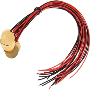 12 Adet Piezo Pikap Dönüştürücü Kablolu - 27MM Kontakt Mikrofon Tetikleyici - Akustik Enstrüman Için Disk Elemanları (Yurt Dışından)