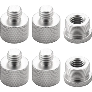 6 Adet Mikrofon Konu Adaptör Seti 5/8 Dişi - 3/8 Erkek ve 3/8 Dişi - 5/8 Erkek Vida Adaptör Konusu Mikrofon Standı Için (Yurt Dışından)