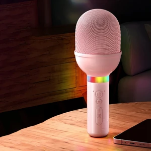 S8 Kablosuz Mikrofon Ev Müzik Çalar Mikrofon Ses Entegre Akıllı Gürültü Azaltma Hoparlör Mavi (Yurt Dışından)