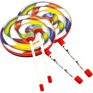 Orff Instruments 2 Paket Lolipop Davul 6 Inç Dans Sahne Vurmalı Çalgılar El Davul Okul Öncesi Eğitim Oyuncaklar (Yurt Dışından)