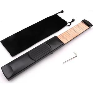 Altı Perdeli Taşınabilir Gitar Alıştırma Cihazı Parmak Akor Dönüşüm Eğitmen Parmak Kuvveti Uygulama Cep Piyano (Yurt Dışından)
