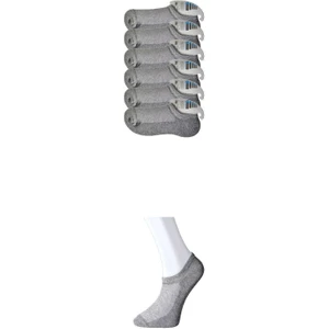 Gri Erkek Görünmez Çorap 6 Çift