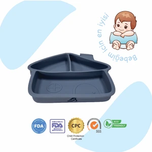 "Momia Bebek Silikon Beslenme Mama Tabağı - Sağlıklı ve Renkli!"