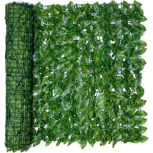 Sunshinee 0.5x3 Metre Duvar Bitki Çit Yaprakları Yapay Sahte Sarmaşık Yaprağı Gizlilik Çit Ekran Dekor Panelleri Çit (Yurt Dışından)