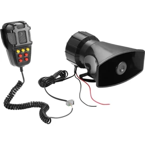Araba Uyarı Alarmı Kamyon 7 Ses Yüksek Alarm Hoparlörü 12V Siren Havalı Korna Megafon Polis Itfaiyeciler Araba Kornası 110DB (Yurt Dışından)