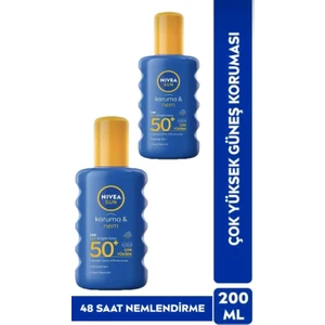 Sun Güneş Kremi Çok Yüksek Koruma SPF50 200 ml Sprey X2