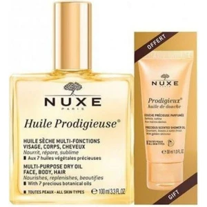 Huile Prodigieuse Çok Amaçlı Kuru Yağ 100 ml + Duş Jeli 30 ml