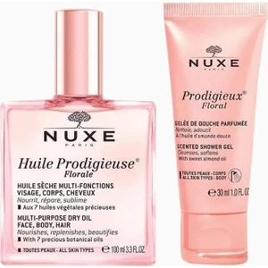 Huile Prodigieuse Florale Çok Amaçlı Kuru Yağ 100 ml + Duş Jeli 30 ml