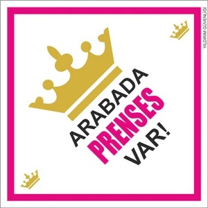 Yr Yıldırım Arabada Bebek Var/prenses Taç Model