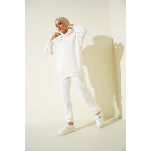 55434 Oversize Eşofman Takımı - Beyaz