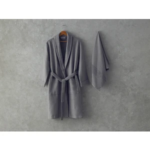 English Home Como Microcotton Pike Bornoz Seti Gri