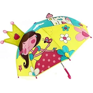 Dzc Kuzenler Avm Little Princess Karakterli Figürlü Kız Erkek Çocuk Şemsiye Hediyelik Ufak Boy Üç Boyutlu