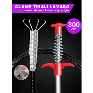 Luckshery Kitchen Clamp Tıkalı Lavabo ve Gider Boruları Açma Aparatı Kıskaçlı