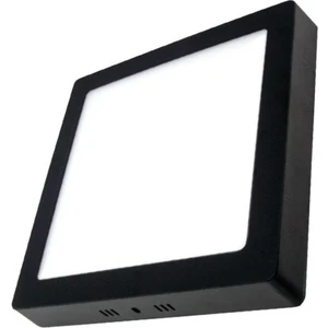 18W Sıva Üstü Siyah Kasa Kare LED Panel Armatür 4000K Ilık Beyaz