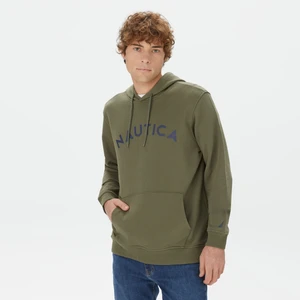 Nautıca Erkek Yeşil Standart Fıt Uzun Kollu Sweatshırt KE37604T.3BP