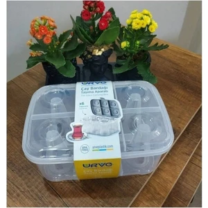 Çay Bardağı Taşıma Aparatı Bardak Kutusu 2'li